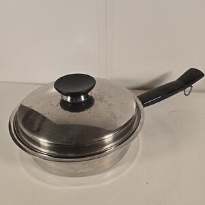 Seal-O-Matic 18-8  3 Ply‎ Stainless Steel  Sauce Pan w Double Insert & Lid USA